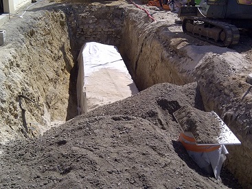 Installation d'un bassin d'infiltration à Villiers Sur Marne(94)